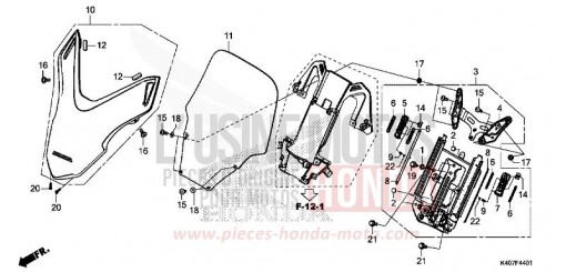 VISIERE AVANT/PARE-BRISE (NSS125ADK) NSS125ADK de 2019